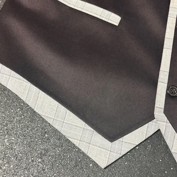 SBJ Vest Men's Plum and Gray Vest